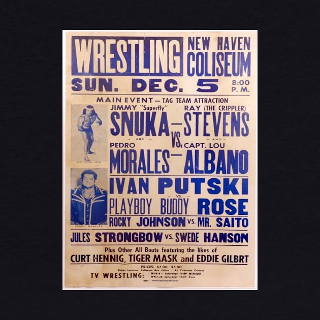 Vintage Wrestling Poster by The B-Side Shop